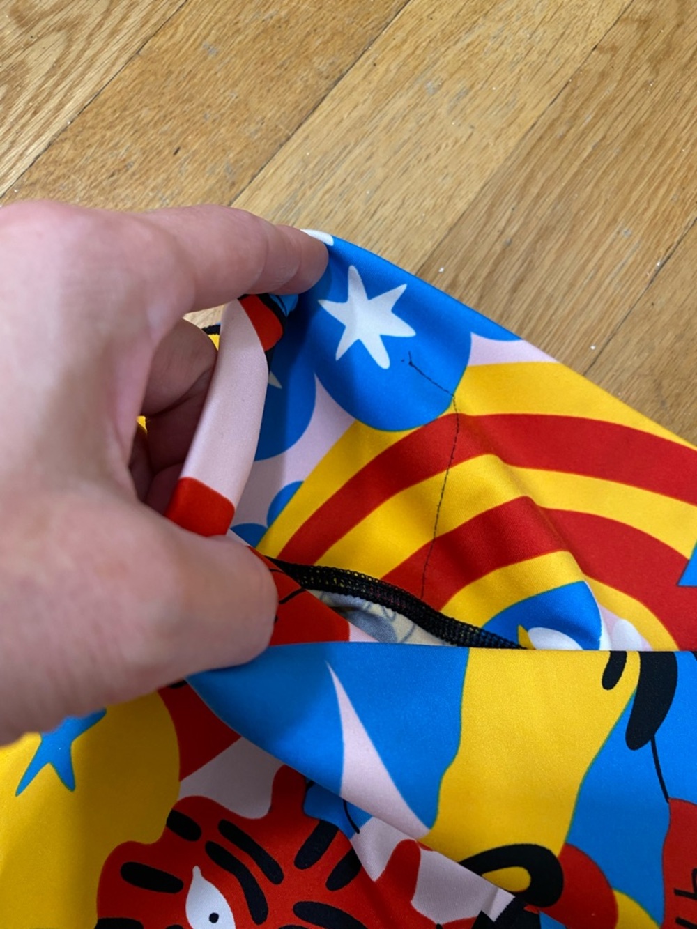 Adidas Believe This 7/8 Tights Colorful Graphic Tiger Floral Print Leggings S - Picture 6 of 14